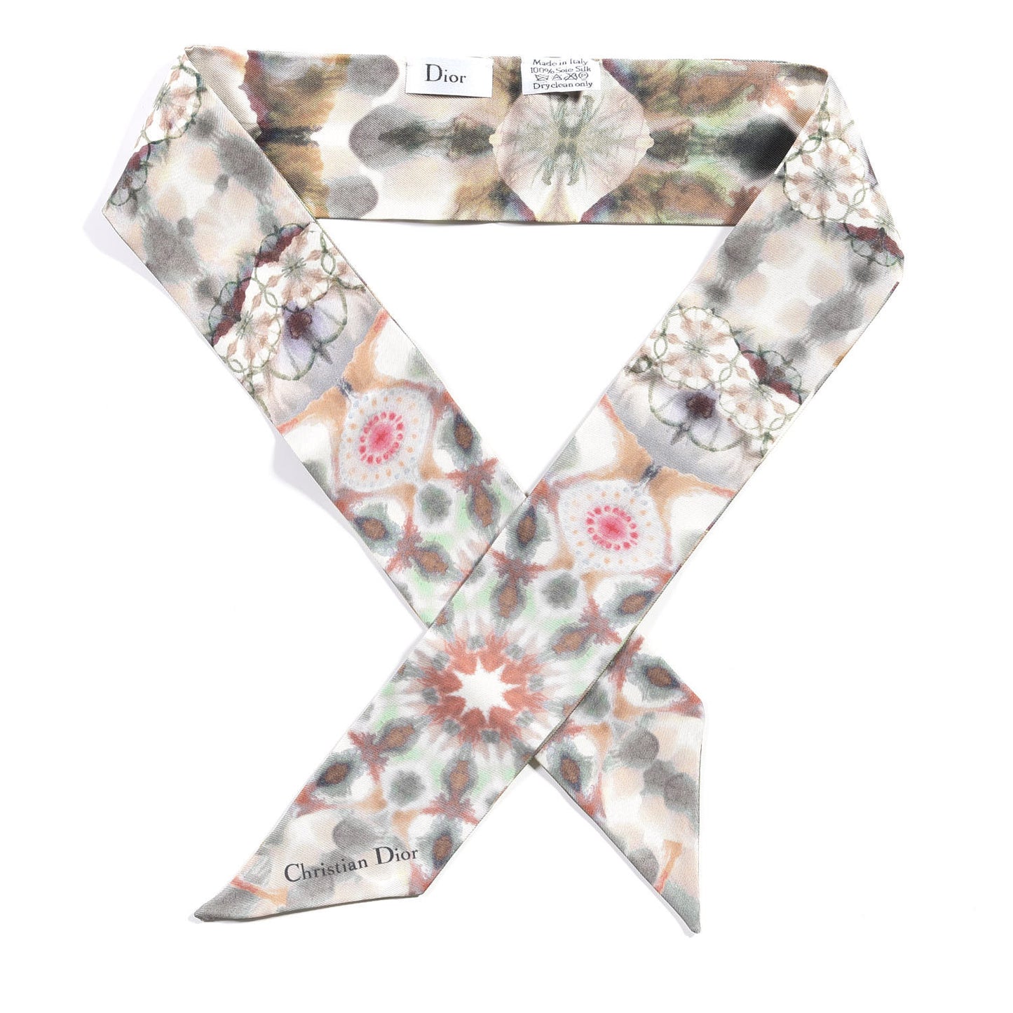 Silk KaleiDiorscopic Mitzah Scarf Vert