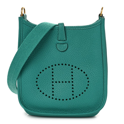 Hermes Taurillon Clemence Evelyne TPM Vert Verone 1 of 9