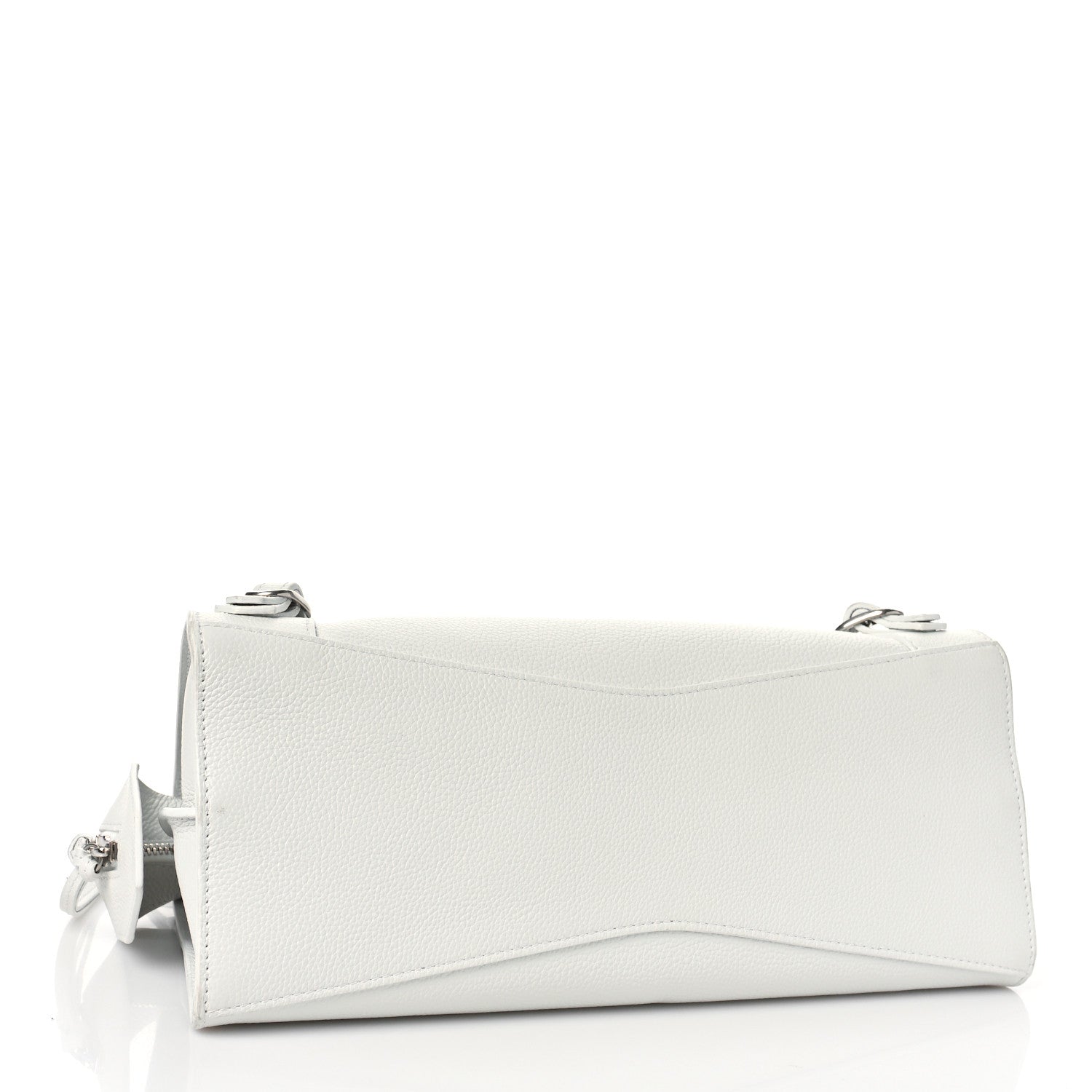 Balenciaga Grained Calfskin Neo Classic Silver Hardware S City White 4 of 8