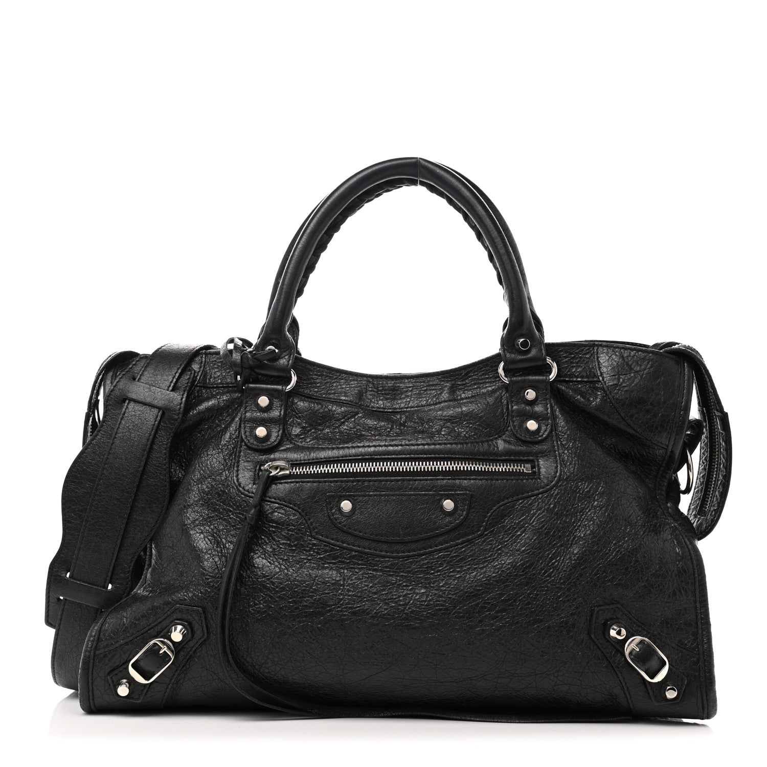 Balenciaga Agneau Classic Silver Hardware City Black 2 of 10