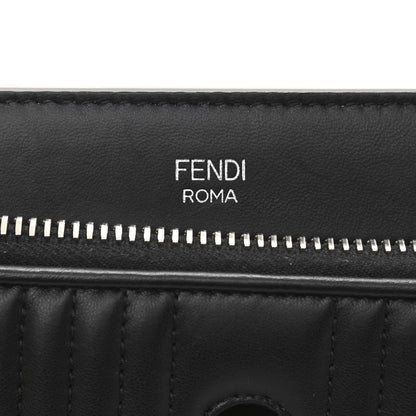 Fendi Shiny Nappa Trapuntata Chain Small DotCom Click Chain Satchel Black 8 of 14