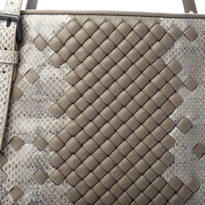 Bottega Veneta Nappa Ayers Intrecciato Medium Seamless Tote Limestone 9 of 9