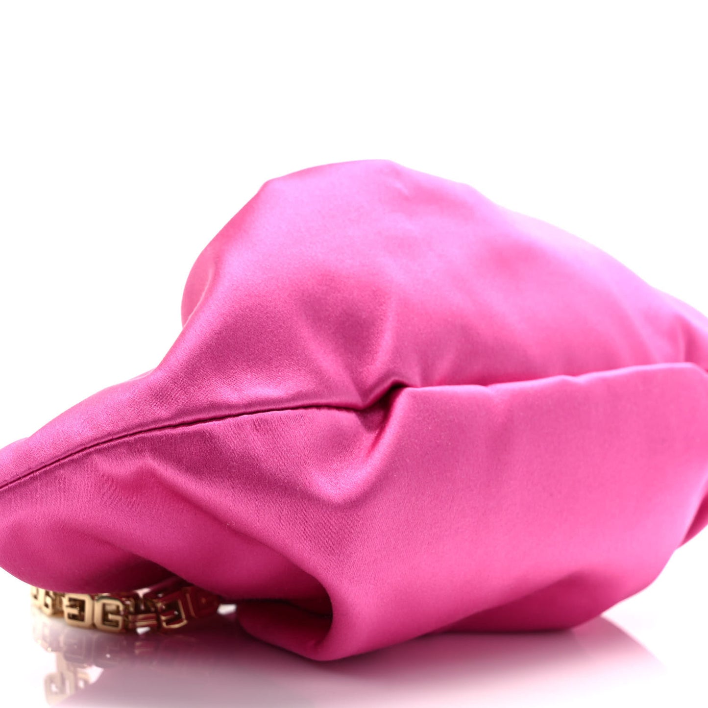 Satin Mini Kenny Shoulder Bag Neon Pink
