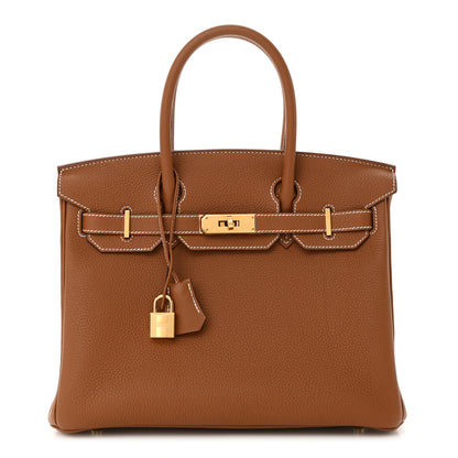 Hermes Togo BIRKIN 30 Gold 1 of 13