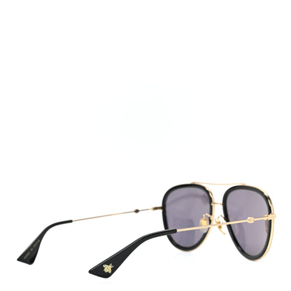 Gucci Aviator Sunglasses GG0062S Black Gold 4 of 6