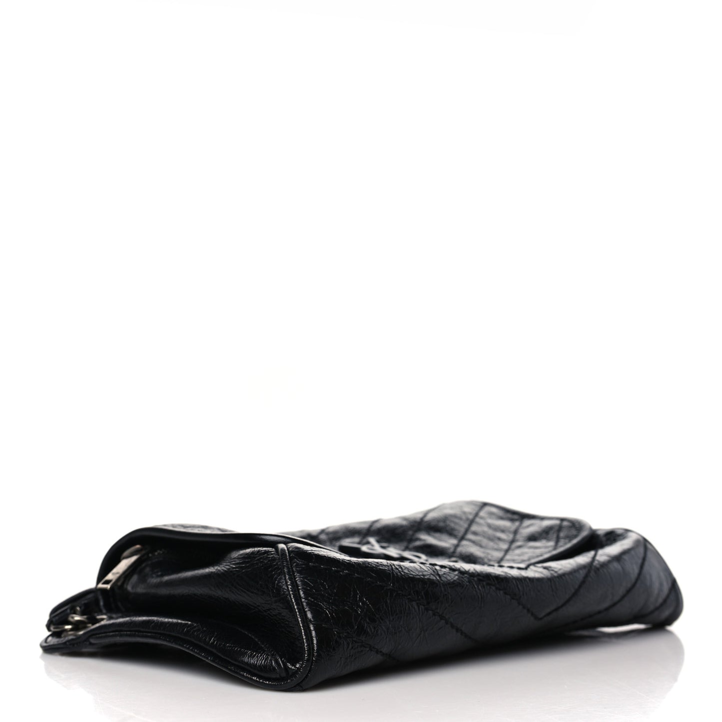 Crinkled Calfskin Matelasse Monogram Niki Body Bag Black