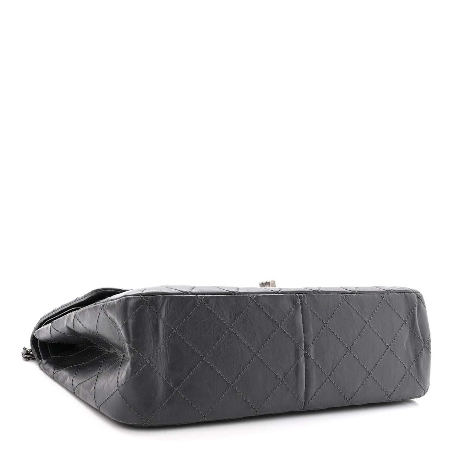 Aged Calfskin Quilted 2.55 Reissue 227 Flap Grey