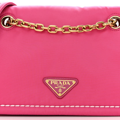 Prada Nylon Tessuto Chain Shoulder Bag Fuxia 7 of 9