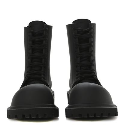 Balenciaga Rubber Mens Steroid Lace Up Boots 41 Black 3 of 9