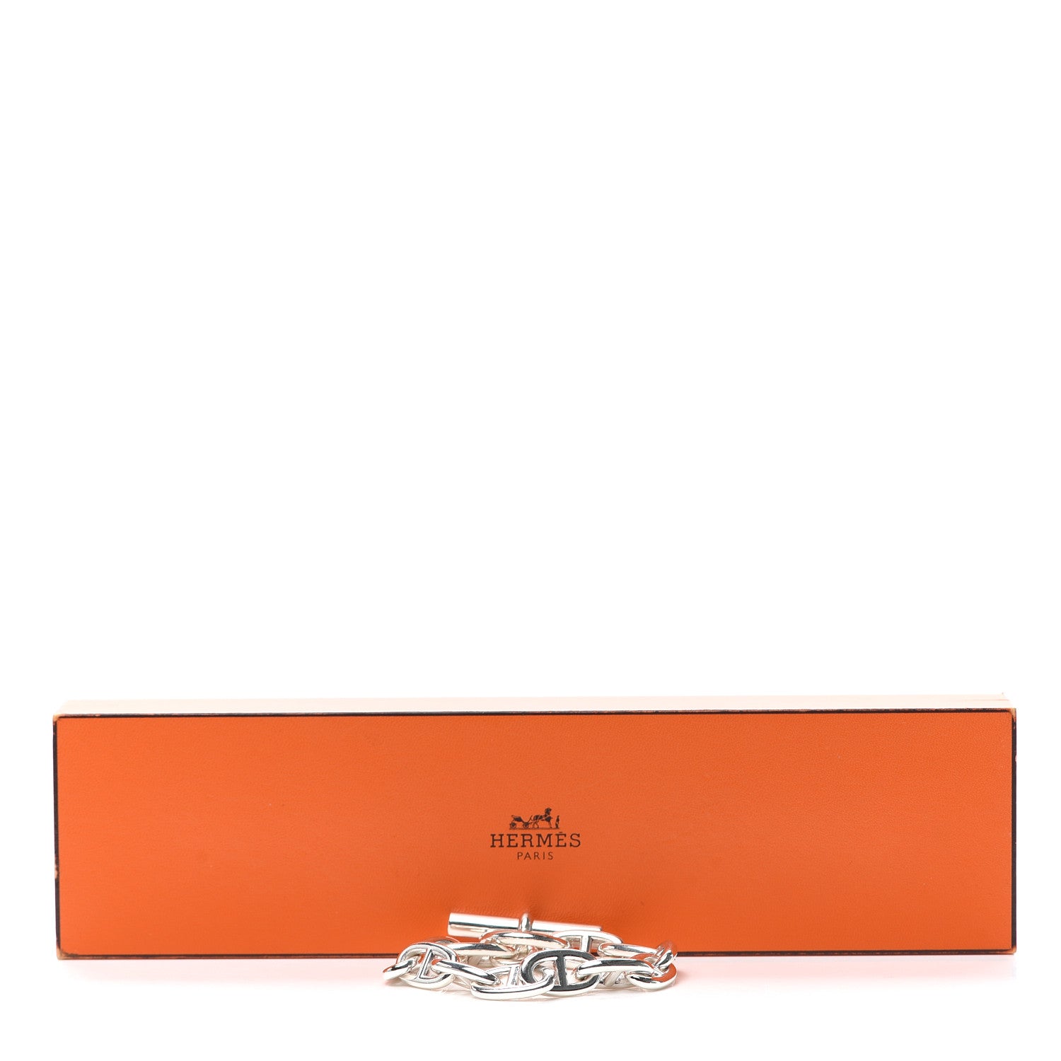 Hermes Sterling Silver GM Chaine D'Ancre Bracelet 5 of 5