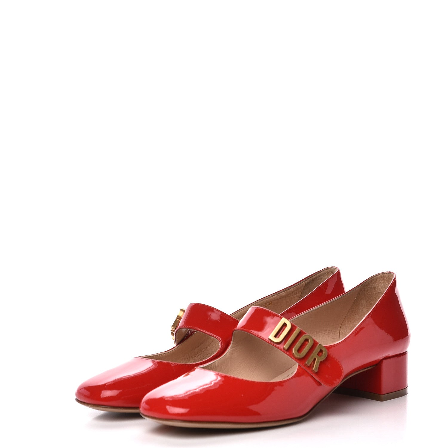 Christian Dior Patent Baby-D Ballet Pumps 38 Deep Red 2 of 12