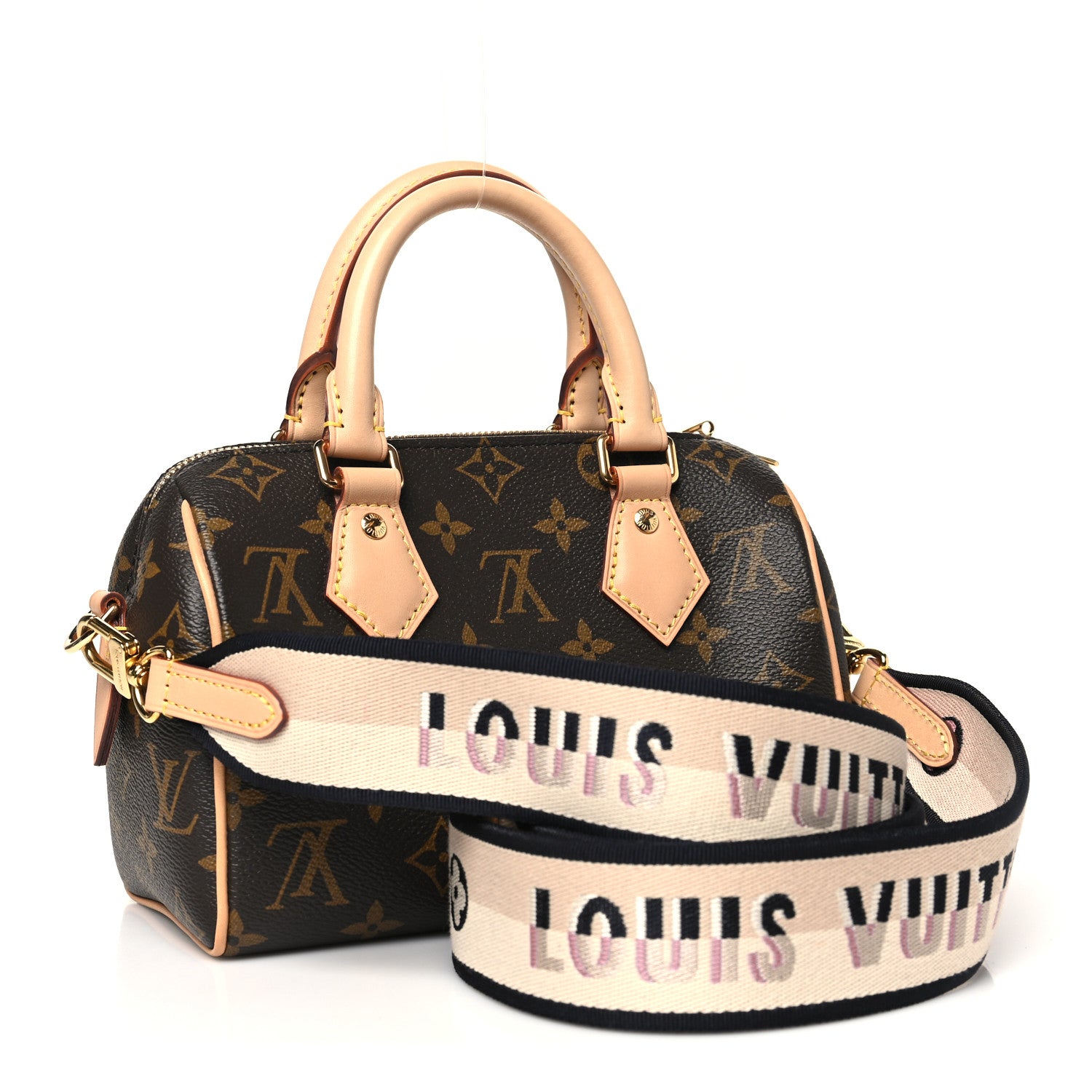 Louis Vuitton Monogram Speedy Bandouliere 20 Black 3 of 9