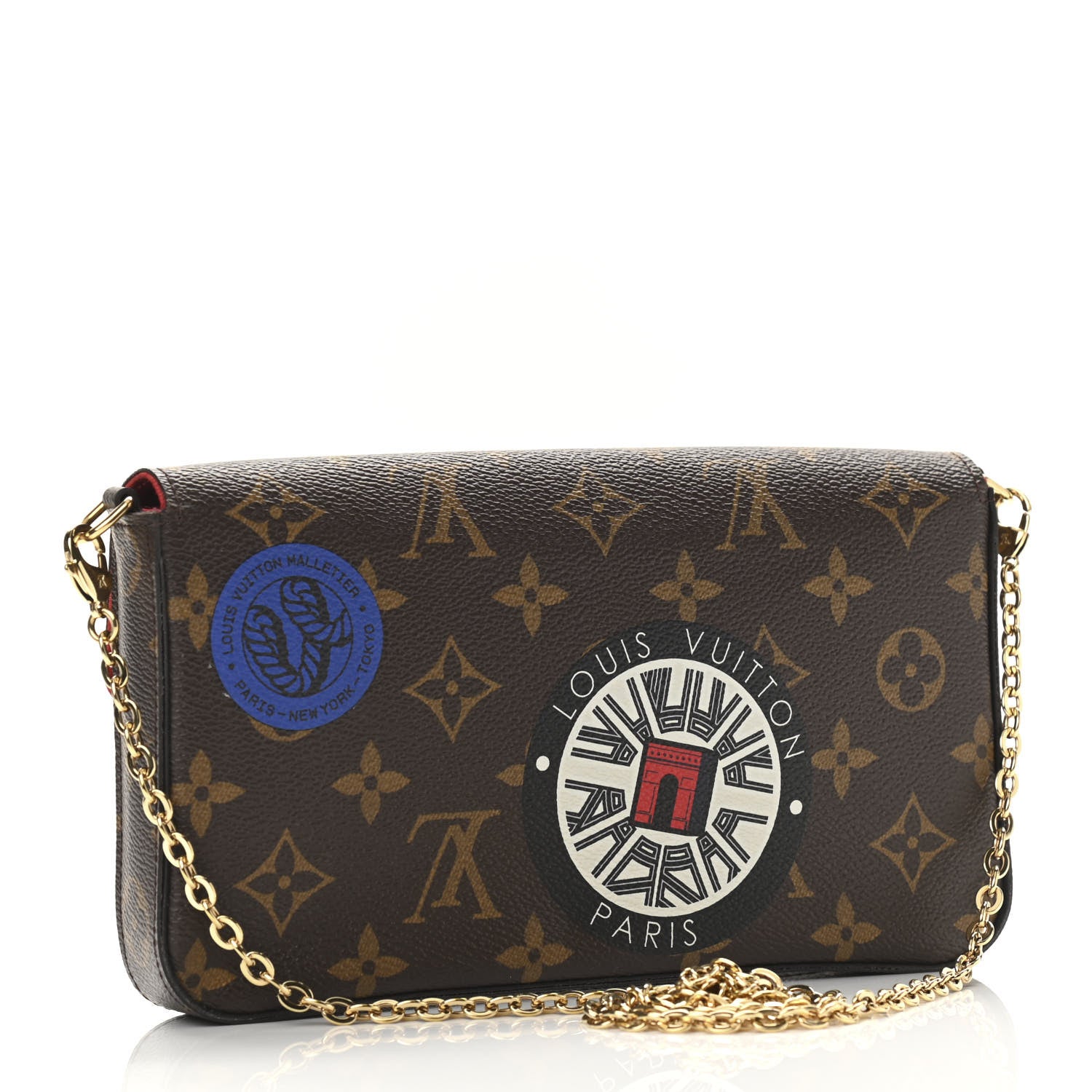 Louis Vuitton Monogram World Tour Pochette Felicie 3 of 9
