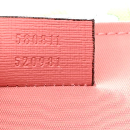 Gucci Floral Backpack Diaper Bag Beige Green Pink 7 of 10