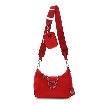 Prada Nylon Re-Edition 2005 Shoulder Bag Rosso 1 of 11