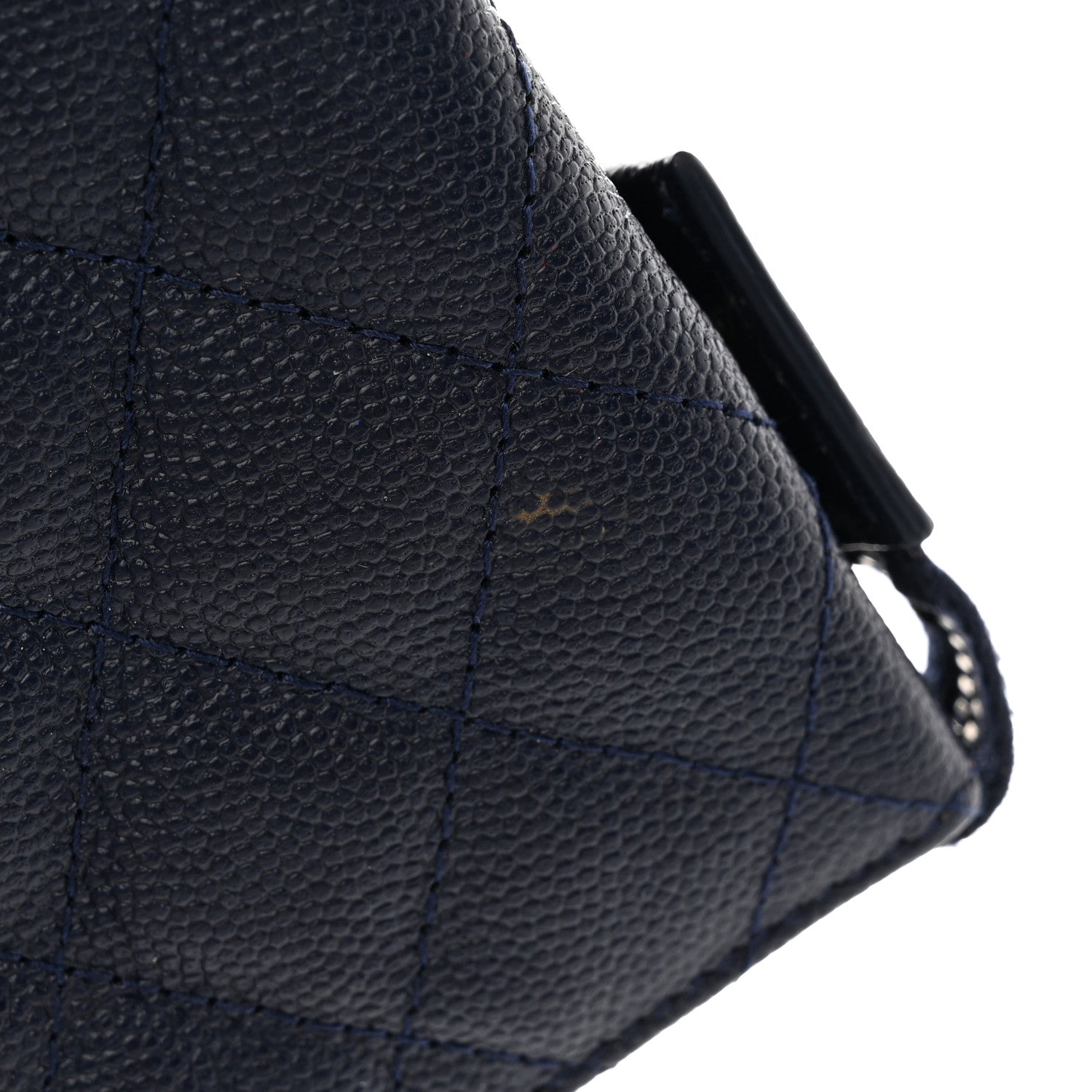Chanel Caviar Quilted Small Pouch Navy 9 of 13