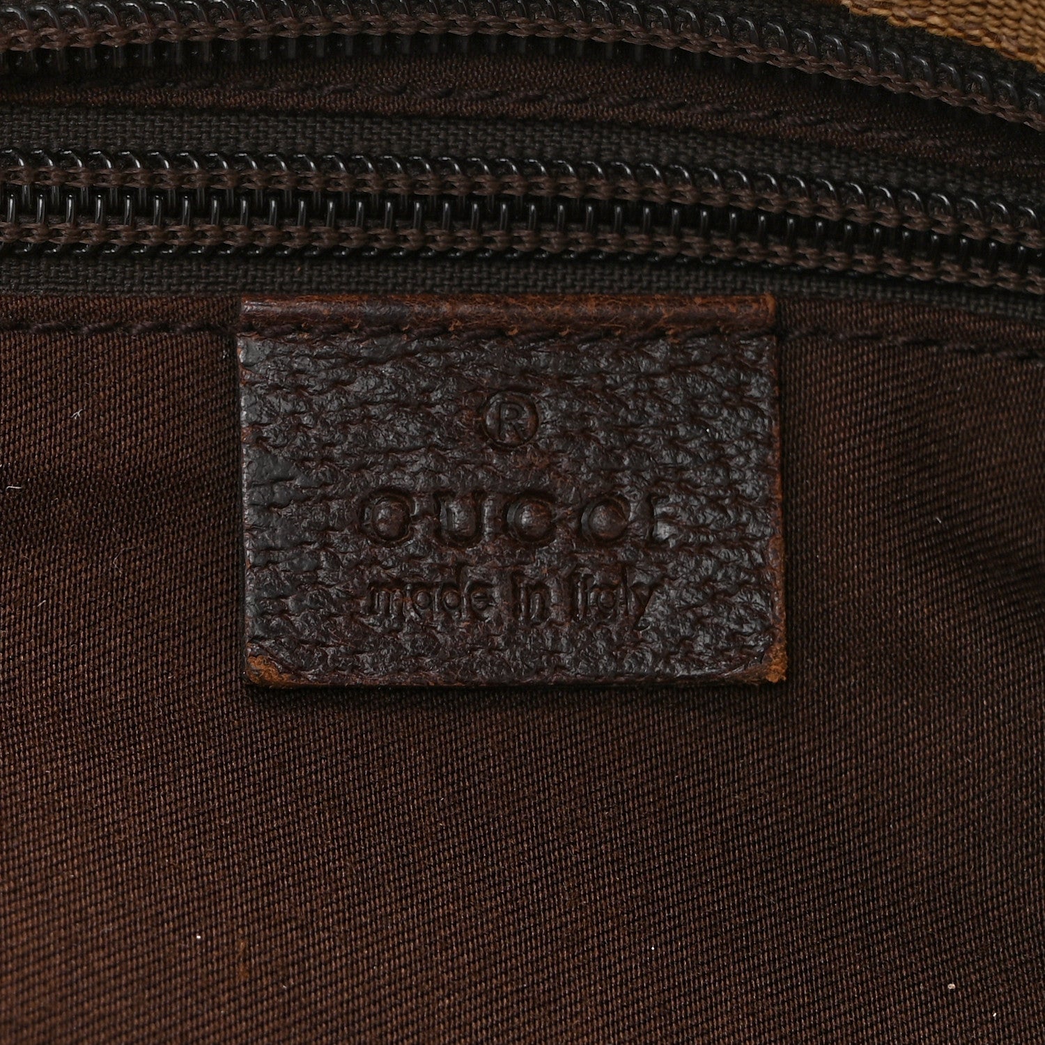 Gucci GG Monogram Medium Web Handle Bucket Tote Dark Brown 6 of 11