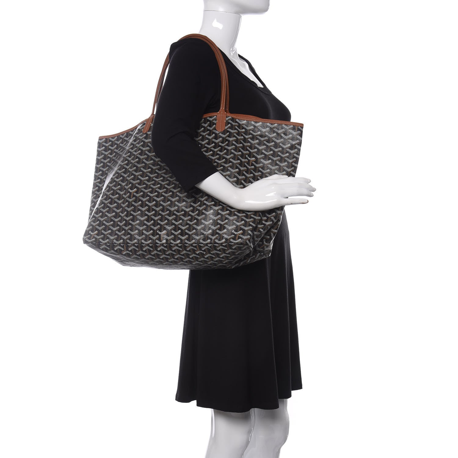 Goyard Goyardine Saint Louis GM Black Gold 2 of 10