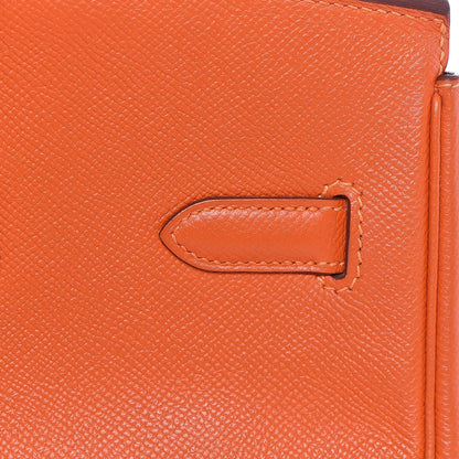 Hermes Epsom Birkin 35 Orange 11 of 37