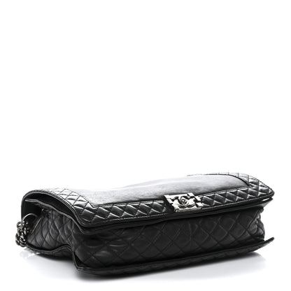 Chanel Calfskin Large Boy Reverso Flap Black 4 of 10