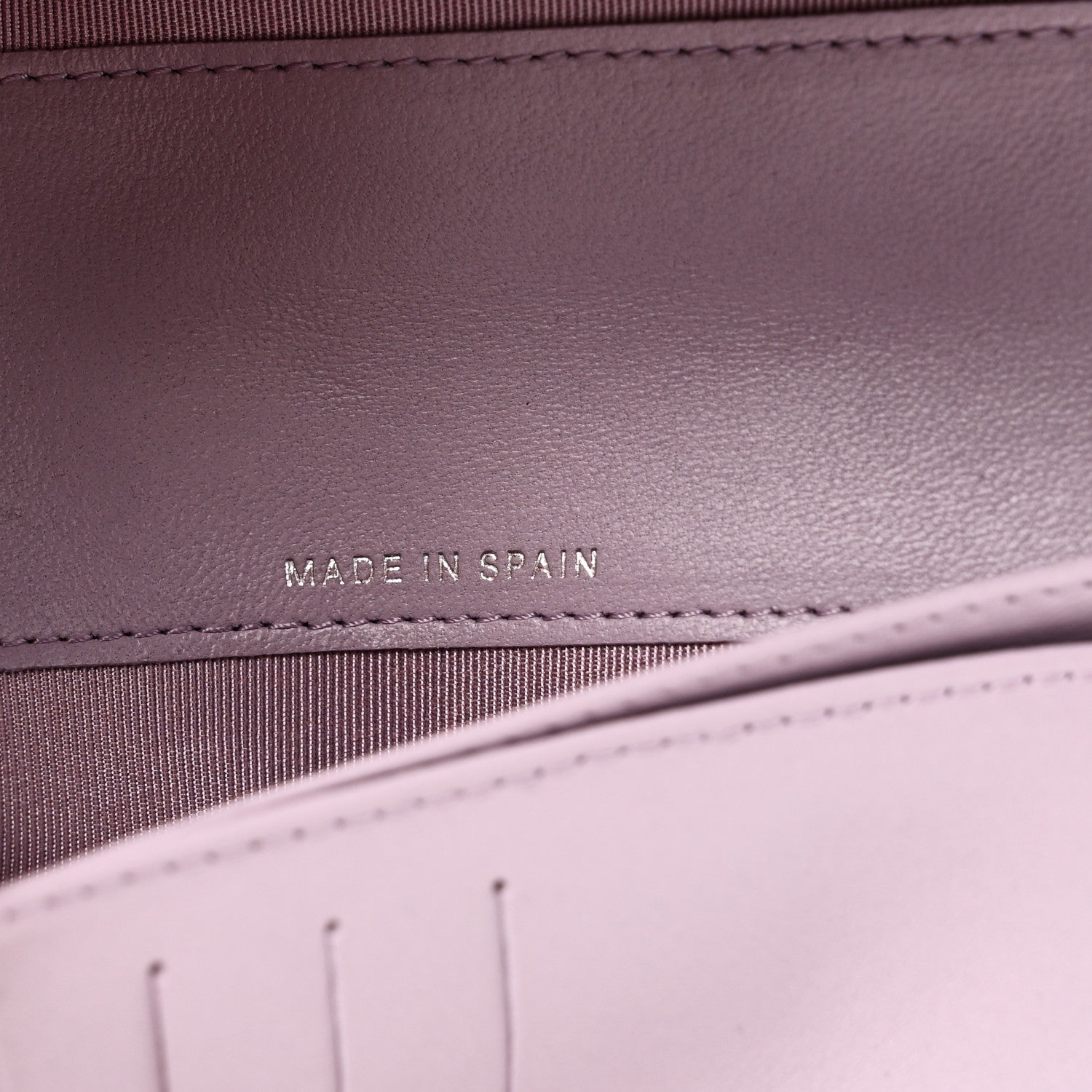 Chanel Lambskin Quilted Yen Wallet Purple 7 of 9