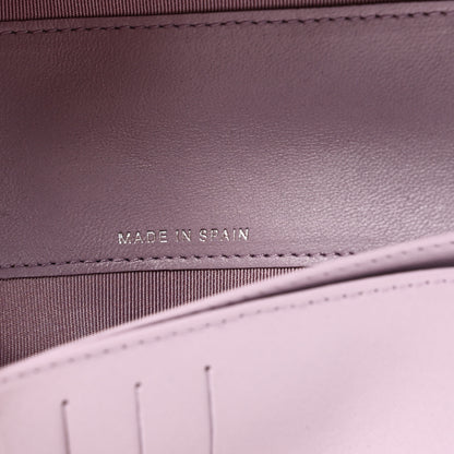 Chanel Lambskin Quilted Yen Wallet Purple 7 of 9