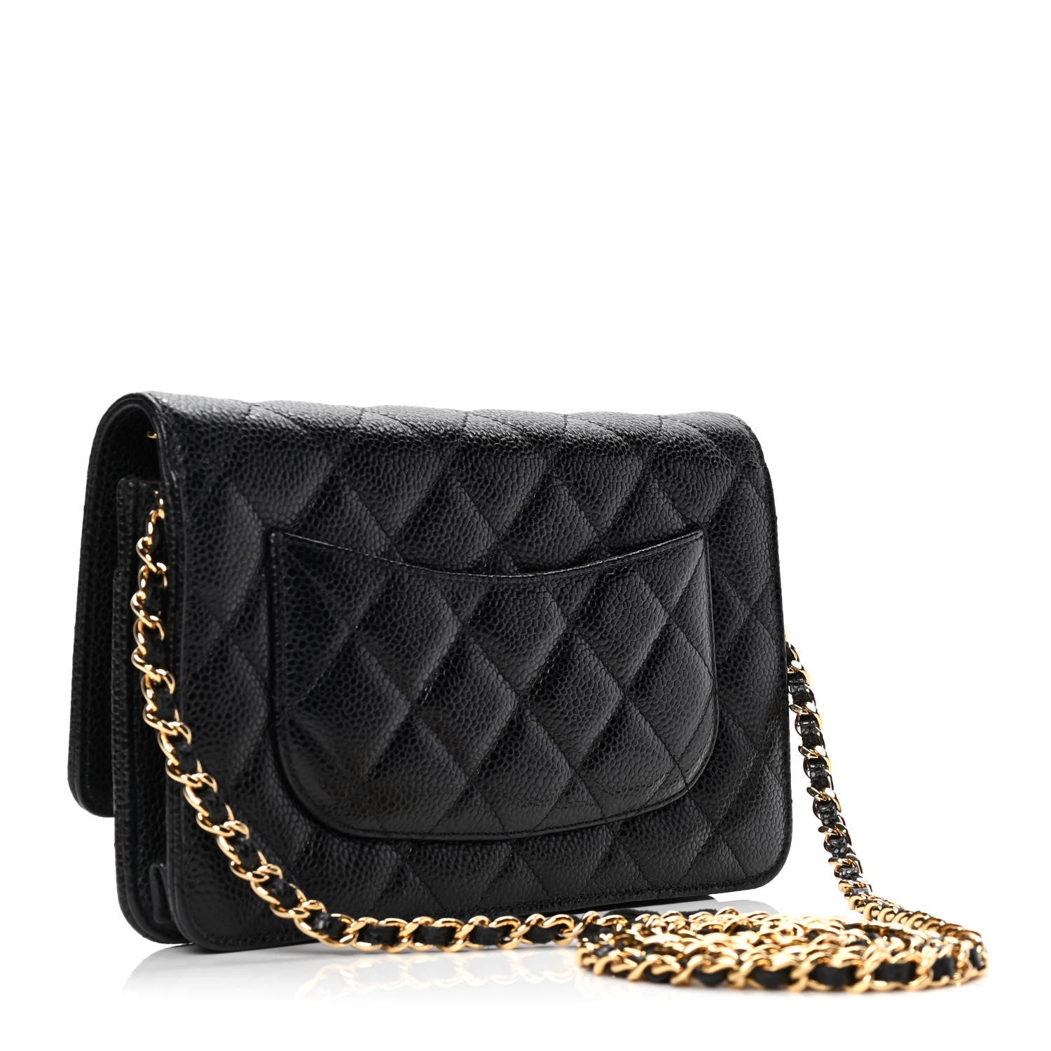 Chanel Caviar Quilted Wallet On Chain WOC Black 3 of 5