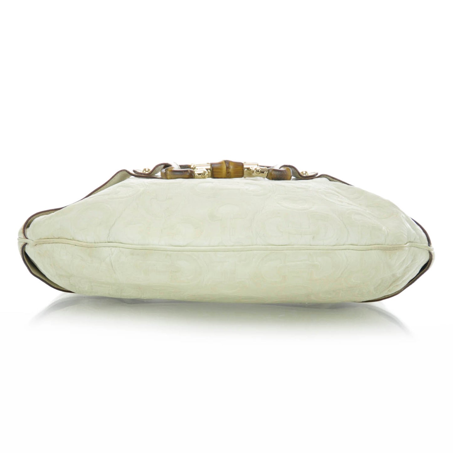 Horsebit Embossed Leather Amalfi Bamboo Hobo