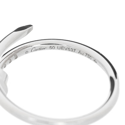 Cartier 18K White Gold Small Juste Un Clou Ring 50 5.25 4 of 5