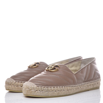 Gucci Nappa Matelasse GG Marmont Espadrilles 38 Porcelain Rose 3 of 13