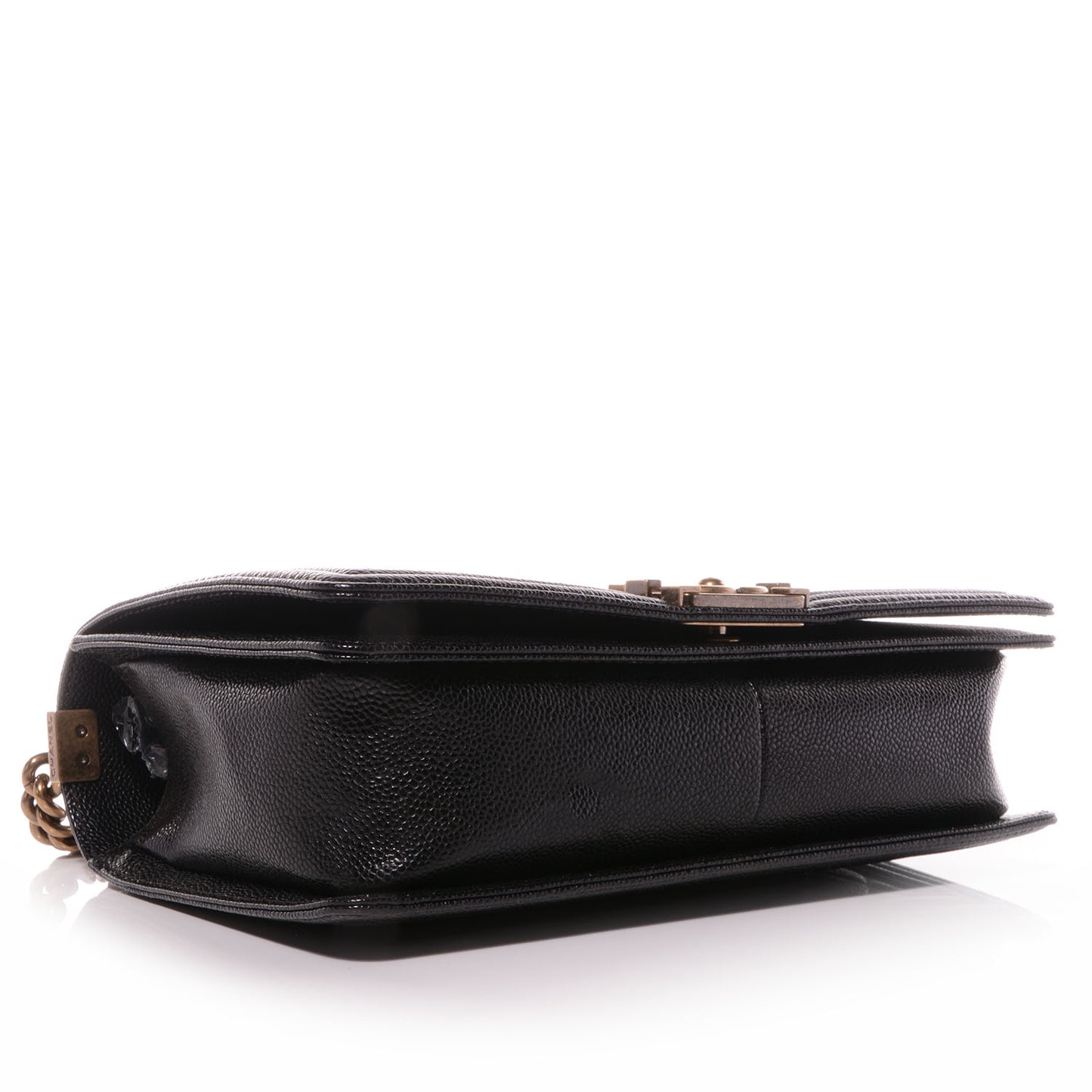Caviar Medium Boy Flap Bag Black