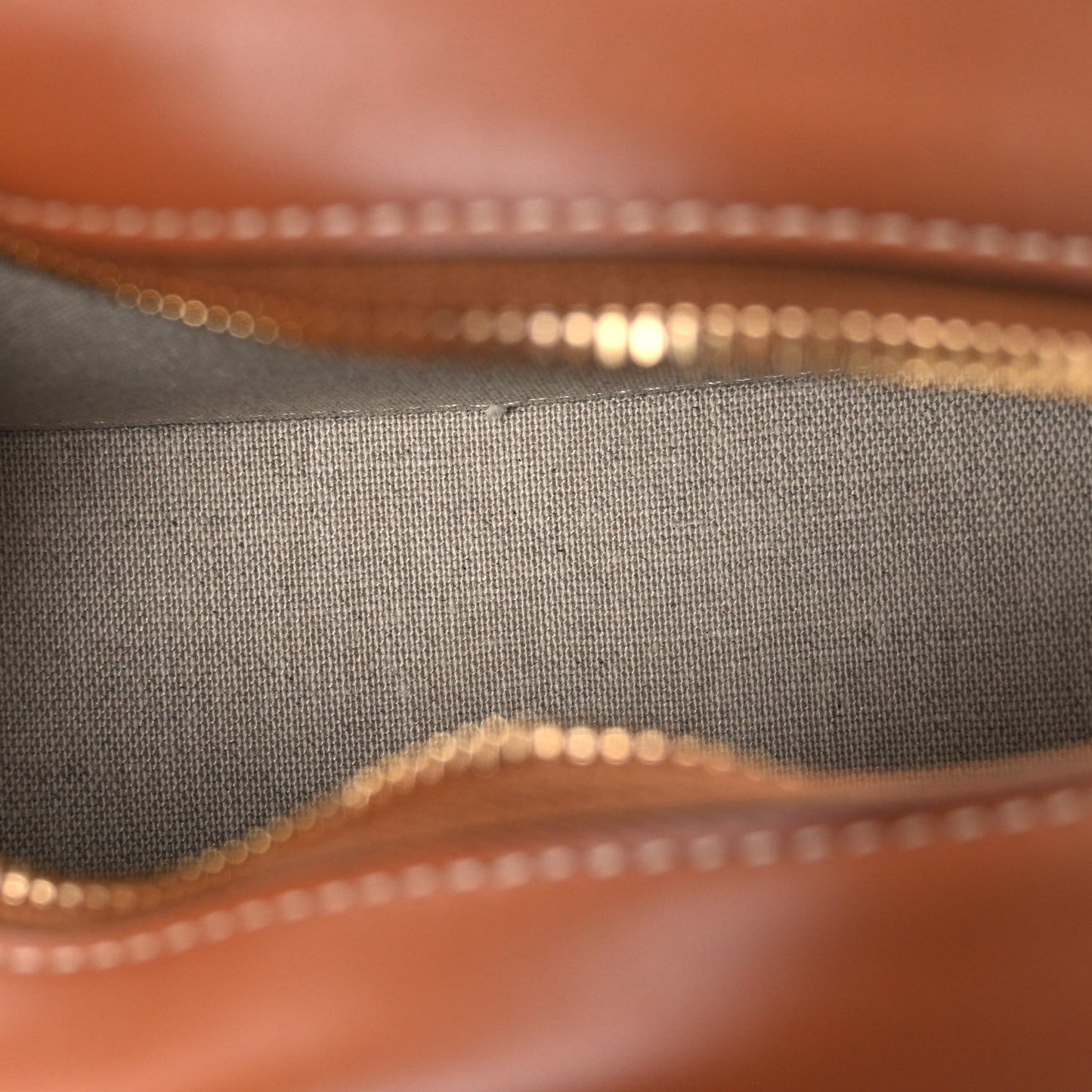 Canvas Calfskin Cuir Triomphe Oval Crossbody Purse Natural Tan