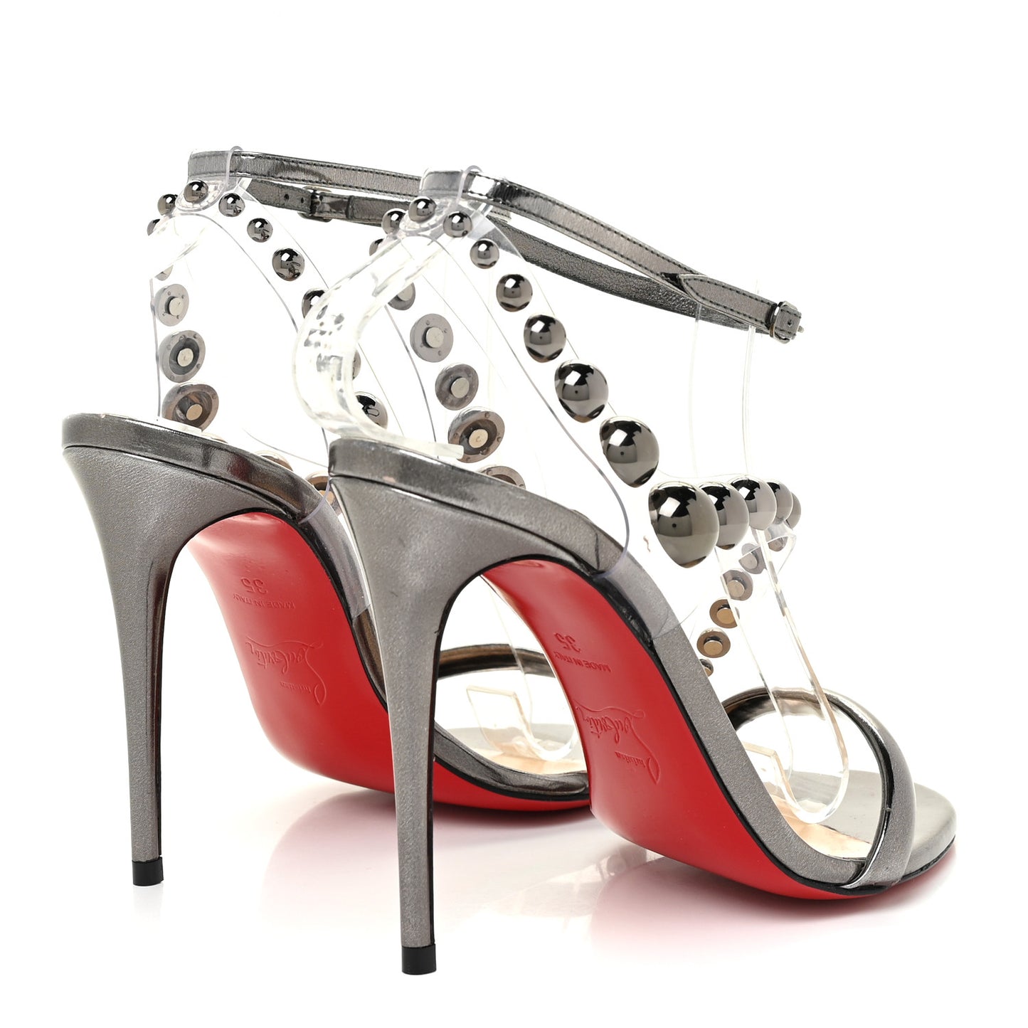 Specchio PVC Corinetta 100 Sandals 35 Gun Metal