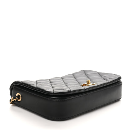 Chanel Calfskin Quilted Nailed CC Flap Bag Black 4 of 10