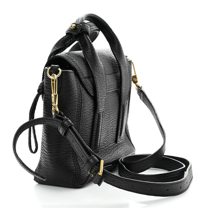 3.1 Phillip Lim Textured Calfskin Mini Pashli Satchel Black 3 of 15