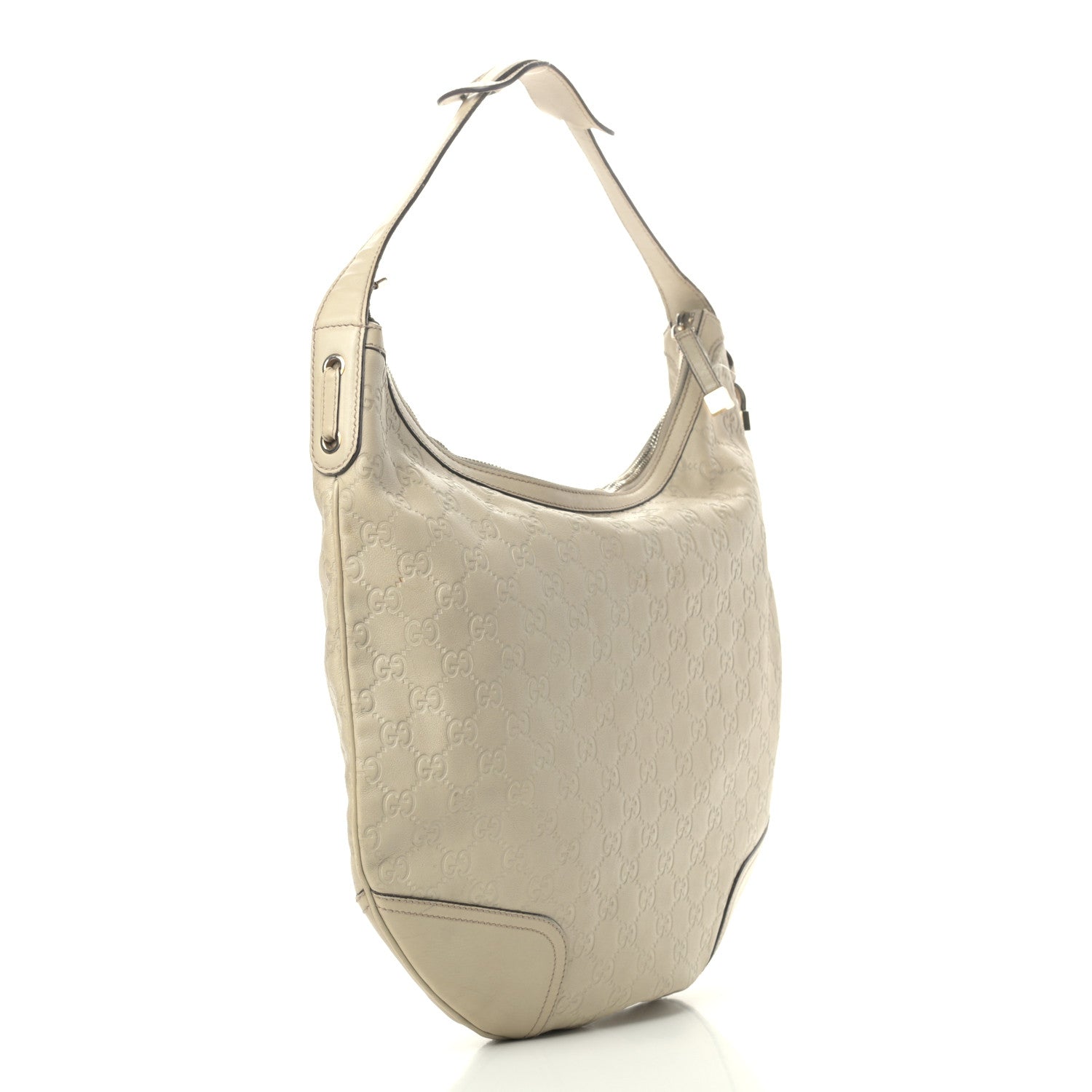 Gucci Guccissima Large Princy Hobo Off White 3 of 14
