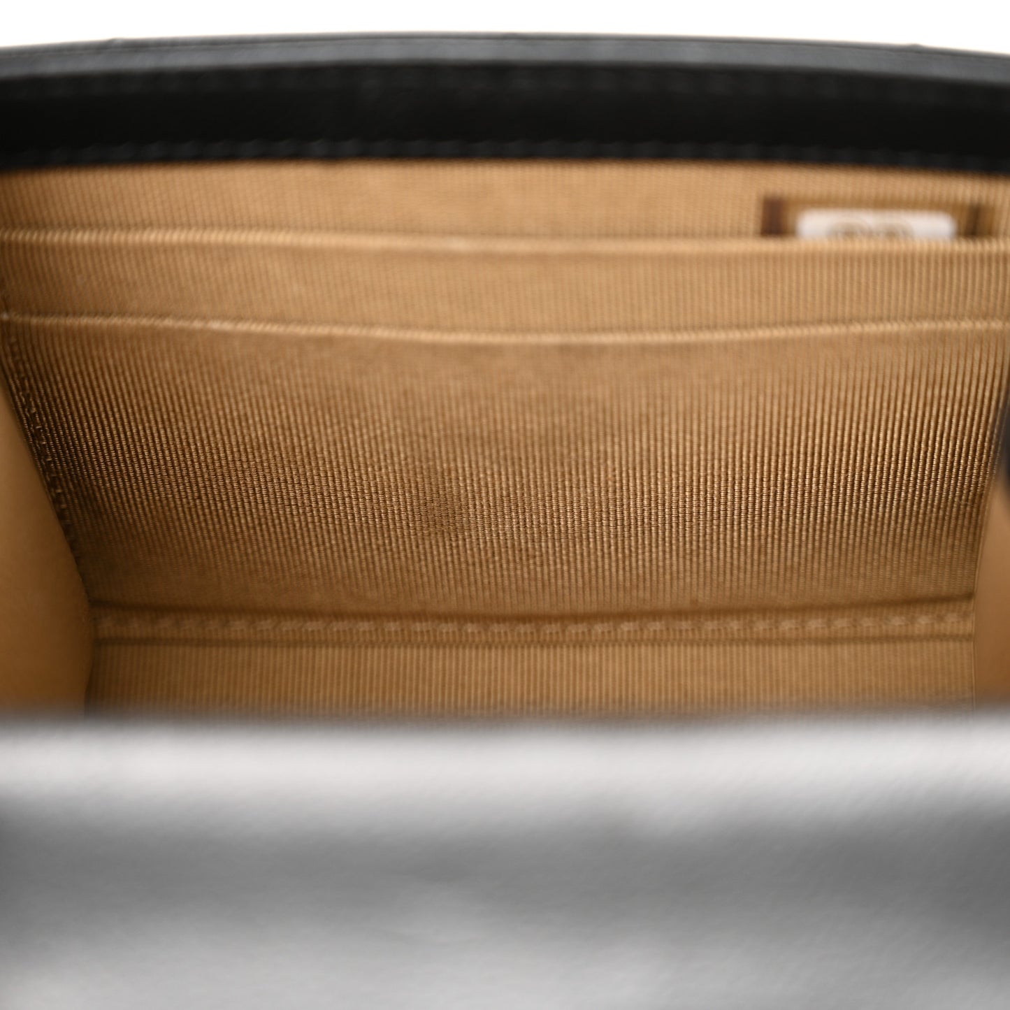 Goatskin Chic Pearls Clutch On Chain Black