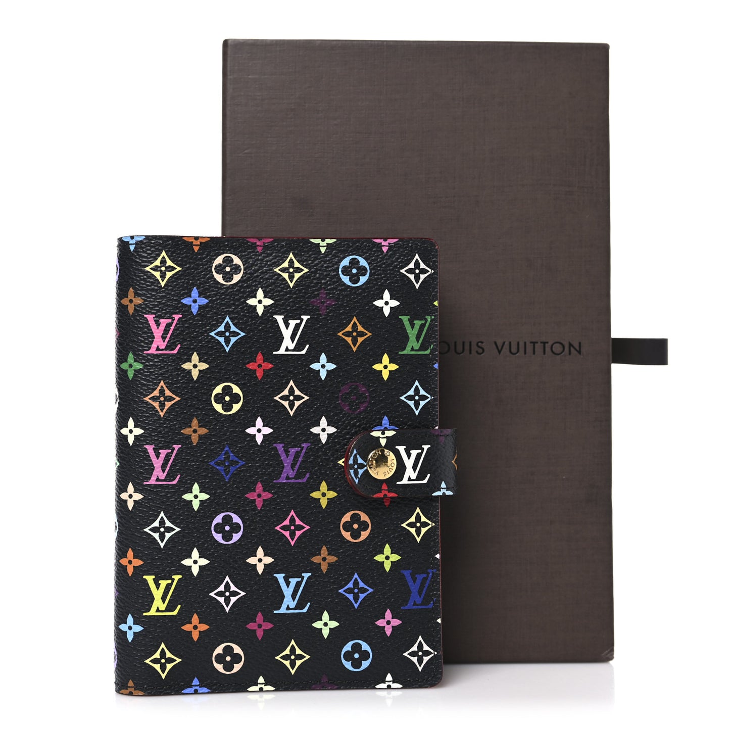 Monogram Multicolor Small Ring Agenda Cover Black Grenade