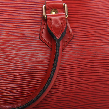 Louis Vuitton Epi Speedy 25 Castillan Red 11 of 11