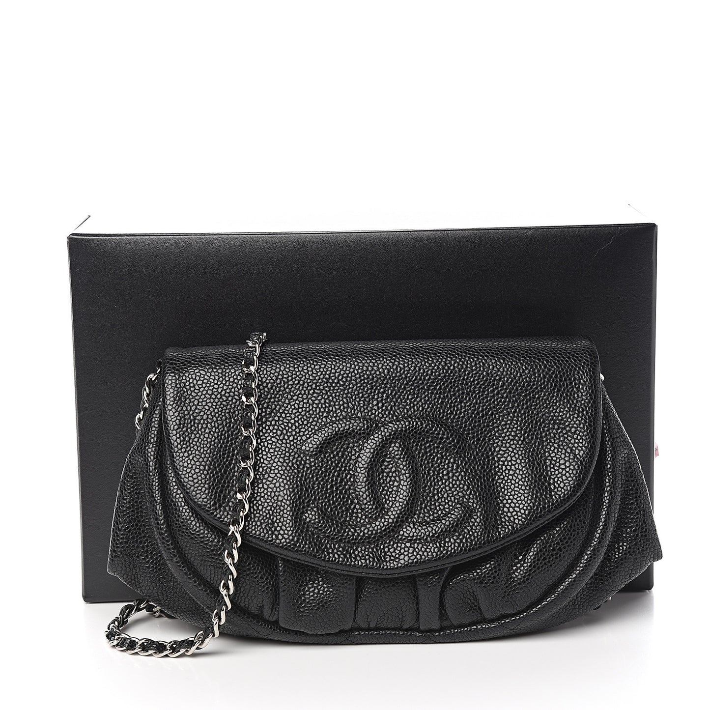 Caviar Half Moon Wallet On Chain WOC Black