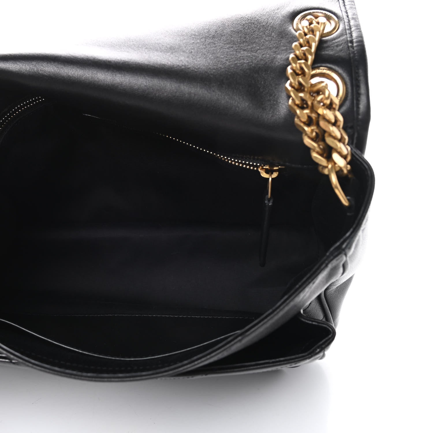 Saint Laurent Lambskin Matelasse Monogram Medium Niki Chain Satchel Black 5 of 15