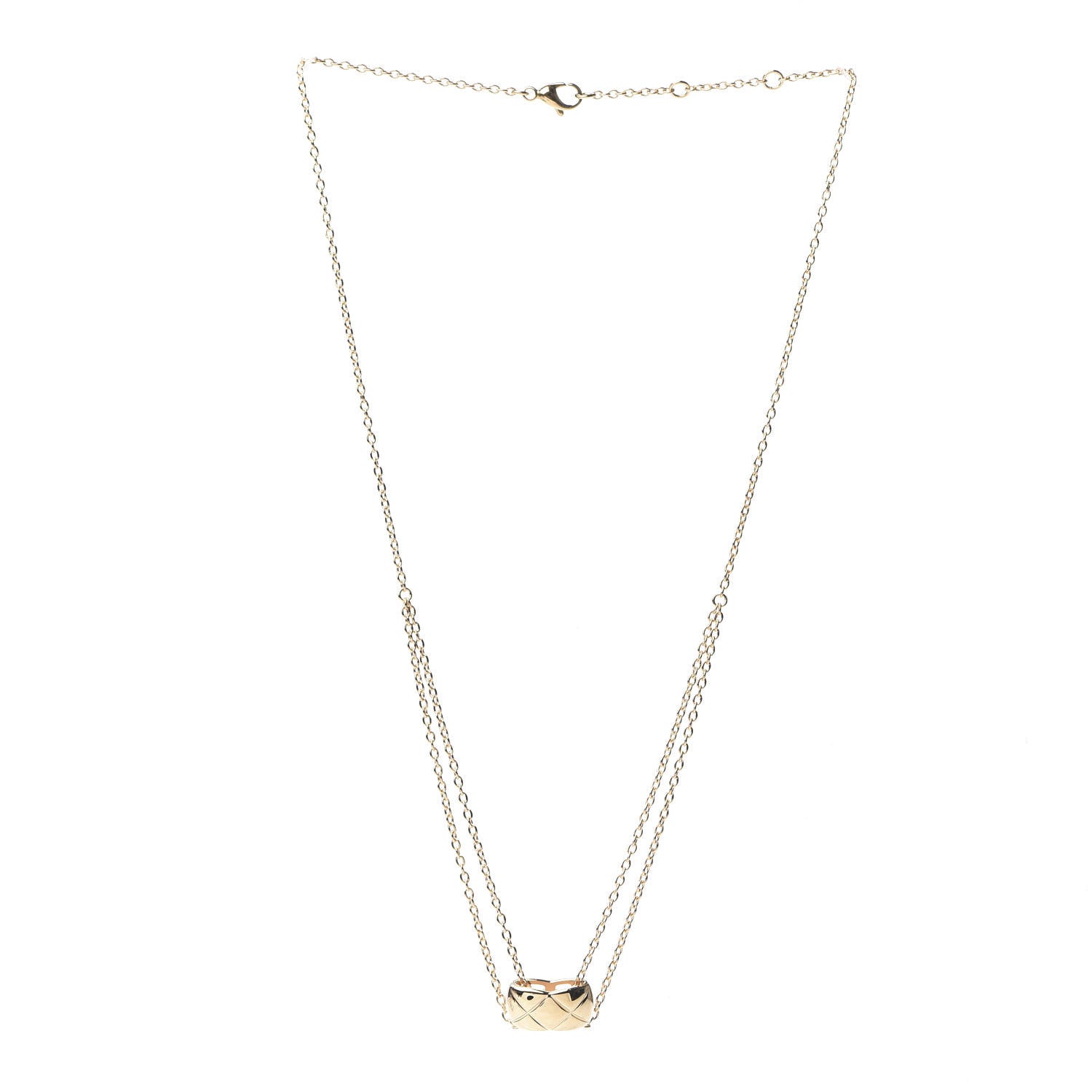 Chanel 18K Yellow Gold Coco Crush Pendant Necklace 2 of 4
