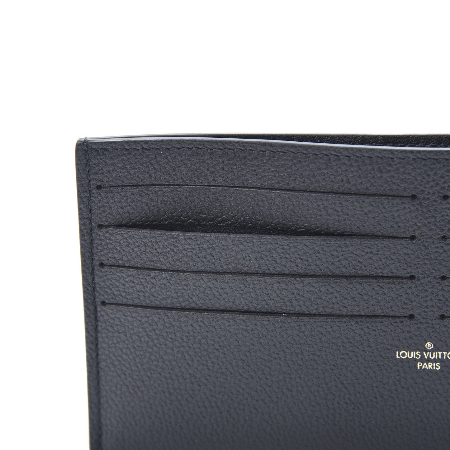 Calfskin Felicie Chain Wallet Card Holder Insert Black