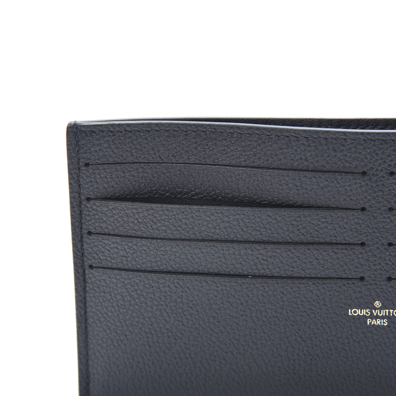 Louis Vuitton Calfskin Felicie Chain Wallet Card Holder Insert Black 7 of 7