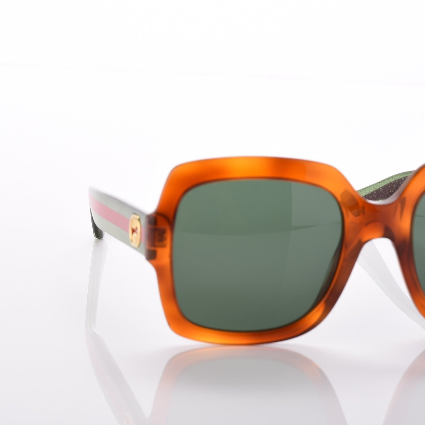 Oversize Square Web GG 0036S Havana