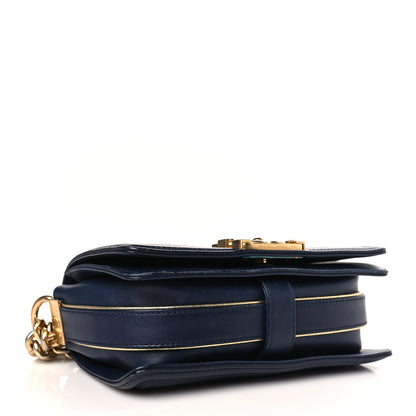 Chanel Sheepskin Braided Small Boy Reverso Flap Navy 4 of 9