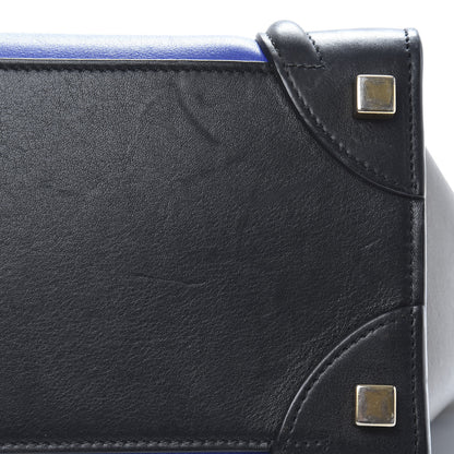 Celine Smooth Calfskin Micro Tri-Color Luggage Cobalt 10 of 12