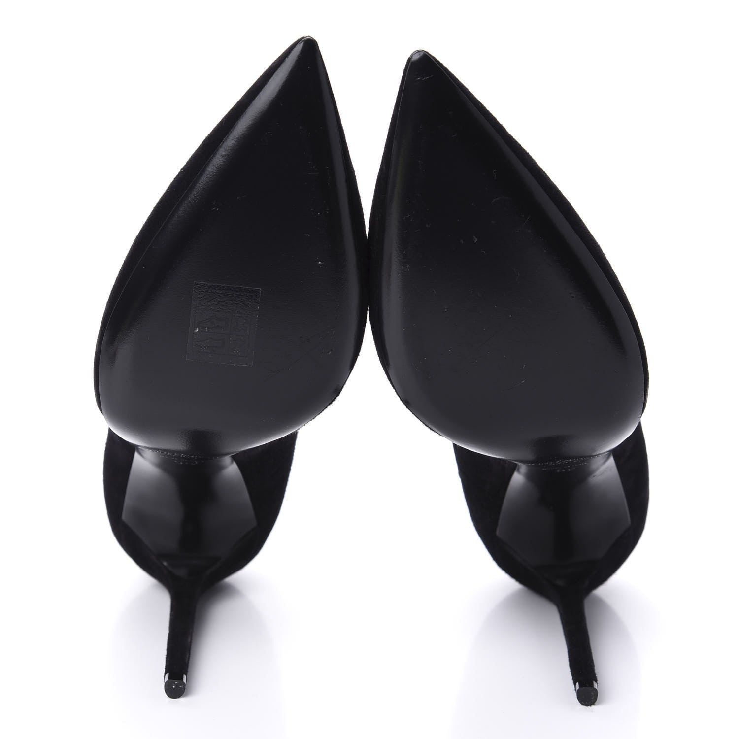 Saint Laurent Suede Calfskin Zoe Pumps 39 Black 8 of 10