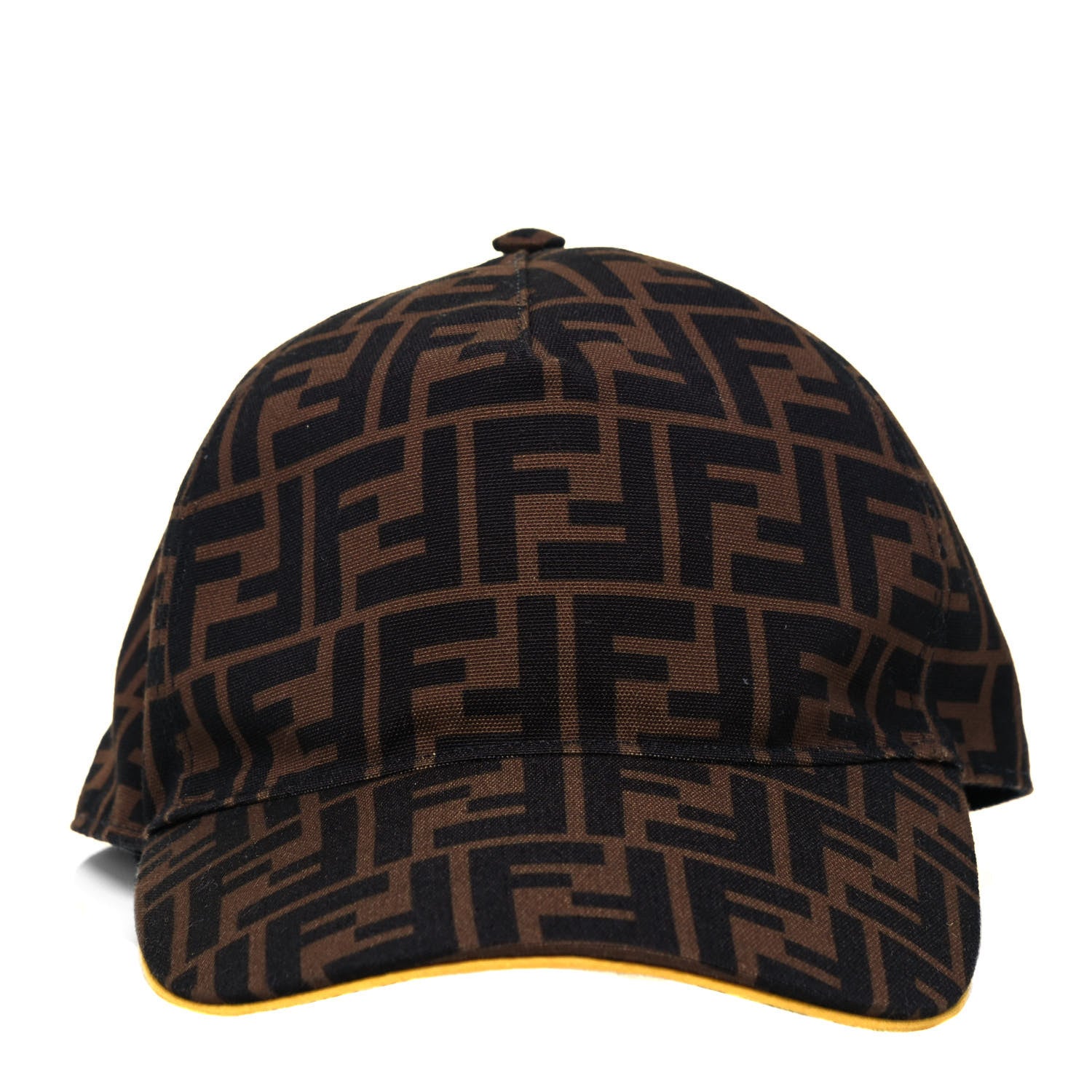 Fendi Canvas FF Reloaded Baseball Hat Tobacco Yellow 2 of 5