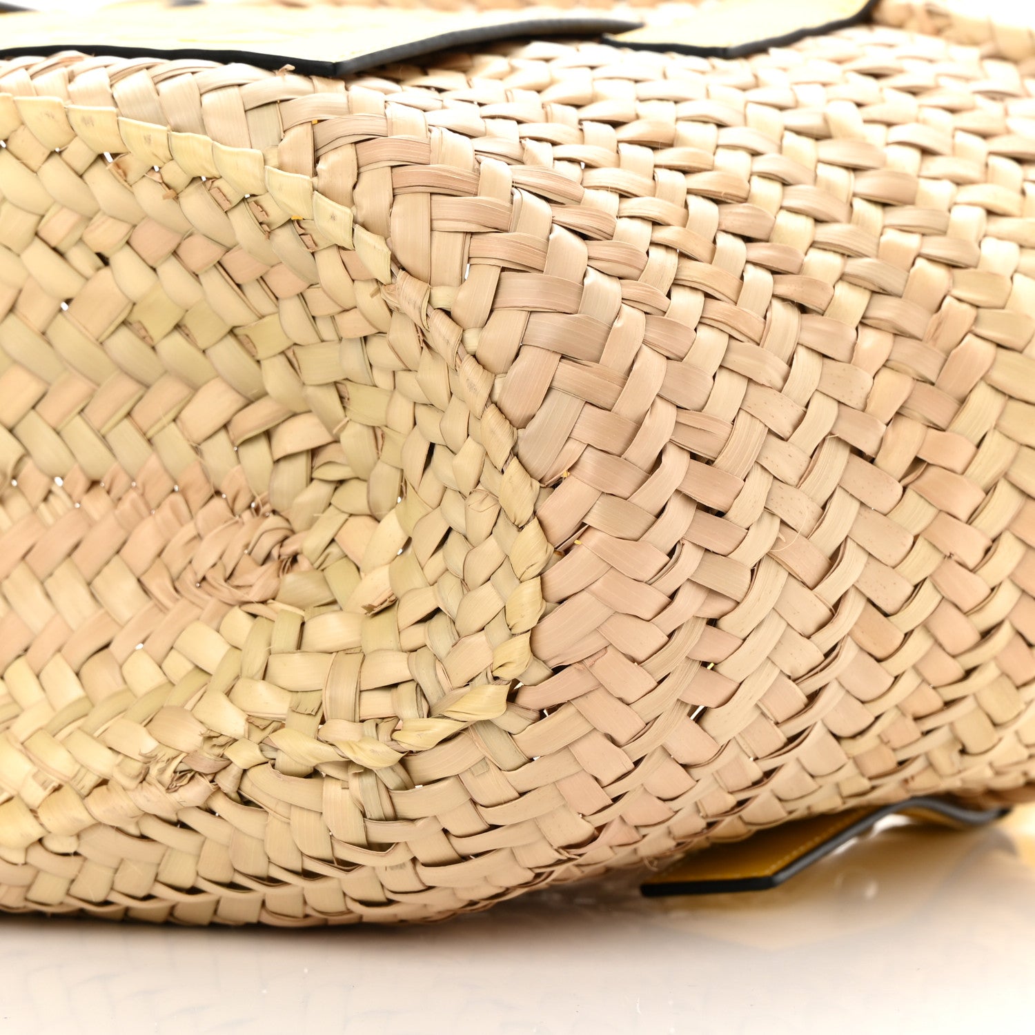 Loewe Raffia Small Basket Tote Bag Natural Yellow 10 of 14